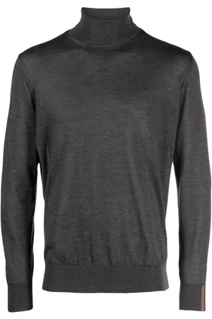 CARUSO Roll-neck fine-knit jumper