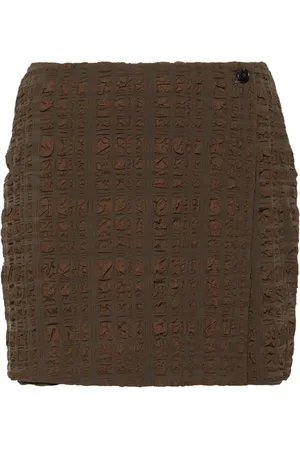 Nanushka Layered seersucker shorts