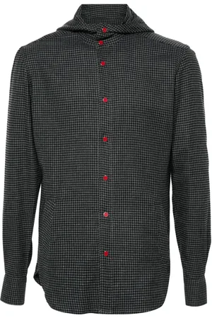 Kiton Checked hoodie