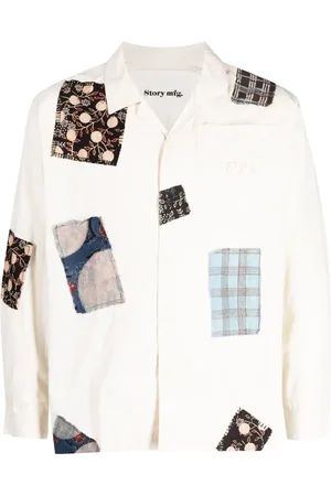 Story Greetings patchwork cotton shirt