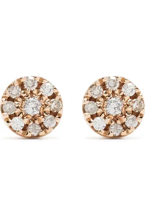 DJULA 18kt rose gold diamond Target earrings