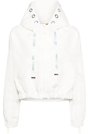 Khrisjoy Hooded cropped windbreaker