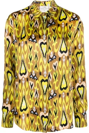 FORTE FORTE Heart-print satin shirt
