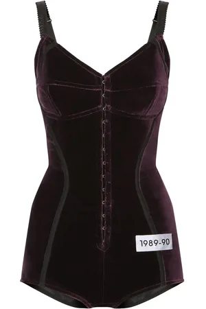 Dolce & Gabbana KIM DOLCE&GABBANA velvet bodysuit