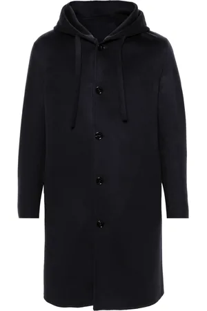 LARDINI Hooded wool coat