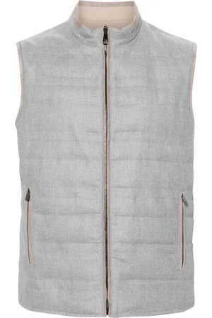 corneliani Mock-neck reversible gilet