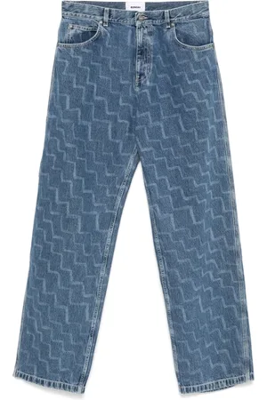 BONSAI Zigzag-print jeans