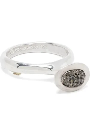 ROSA MARIA Sterling diamond band ring