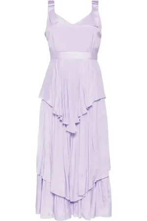 Saiid Kobeisy Poplin tiered midi dress