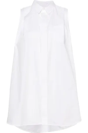 SACAI A-line poplin shirtdress