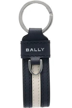Bally Logo-print leather keyring