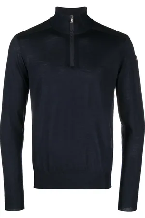 Paul & Shark Logo-patch roll-neck jumper
