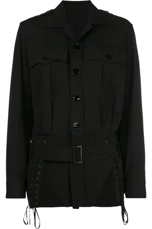 Jean Paul Gaultier Lace-up detailing belted jacket