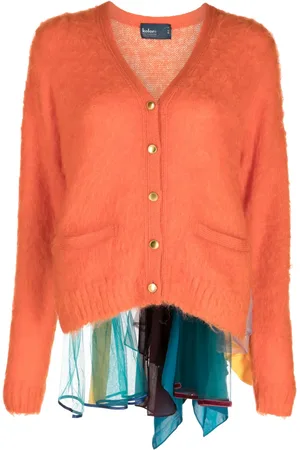 Kolor Layered brushed cardigan