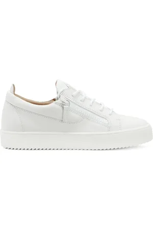 Giuseppe Zanotti Embossed-logo calf leather sneakers