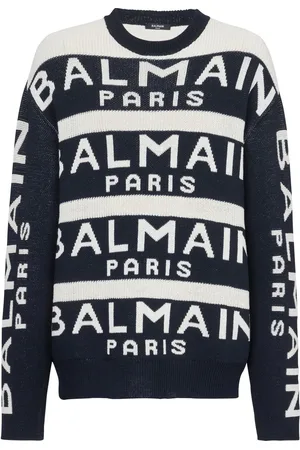 Balmain Logo-print knitted jumper