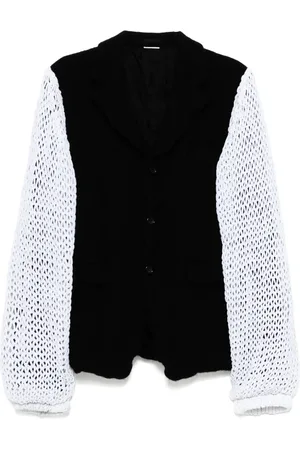 Comme des Garçons Knitted sleeves blazer