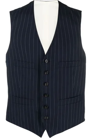 Ralph Lauren Pinstriped cotton-silk waistcoat