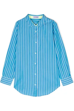 MC2 SAINT BARTH Long-sleeved striped cotton shirt