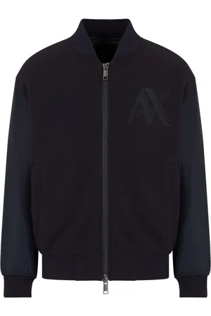 Armani Exchange Logo-embroidered bomber jacket