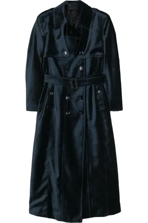 Tom Ford Belted velvet trench coat