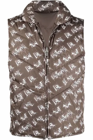 ERL Logo-print padded gilet