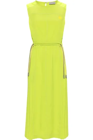 Moncler Logo-appliqué pleated midi dress