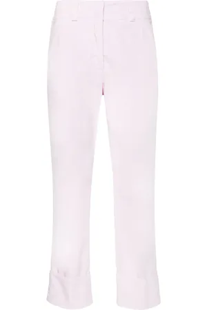 PESERICO SIGN Cuffed cropped trousers