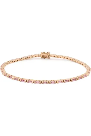 Suzanne Kalan 18kt rose gold Linear sapphire tennis bracelet