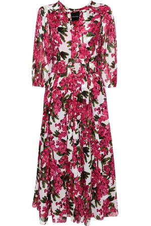 SAMANTHA SUNG Vera mimosa-print dress