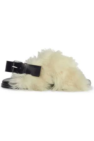 Proenza Schouler Square shearling sandals