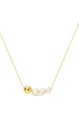 Tasaki 18kt yellow Sliced necklace