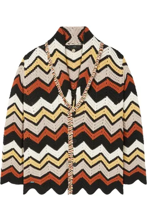 Alanui Kaleidoscopic chevron-print cardigan