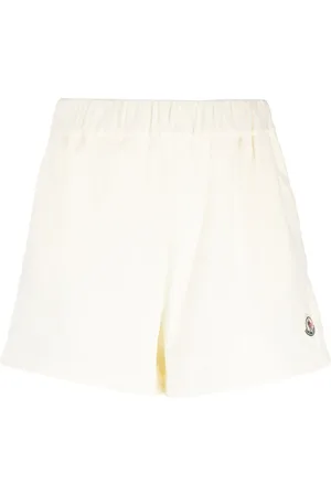 Moncler Logo-patch velour shorts