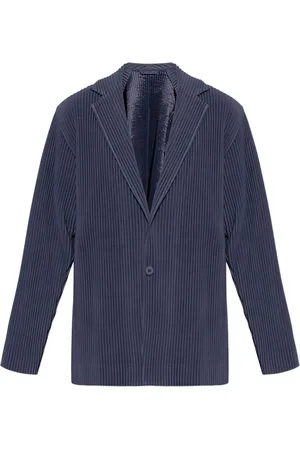 Issey Miyake Pleated single-breasted blazer