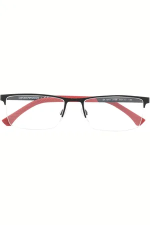Emporio Armani Rectangular semi-frame glasses