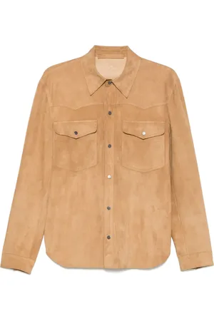 SALVATORE SANTORO Suede shirt