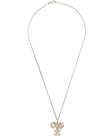 CHANEL 2016 CC Mark rhinestone necklace