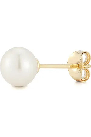 Mateo 14kt yellow pearl stud earring