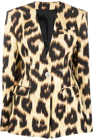 The Attico Louise leopard-print blazer