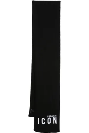 Dsquared2 Icon-print fine-knit scarf