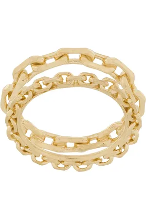 WOUTERS & HENDRIX Chain-embellished stacked ring