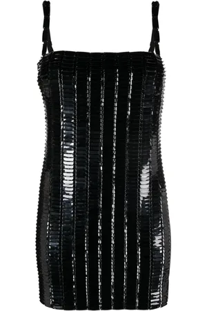The Attico Rue embellished mini dress