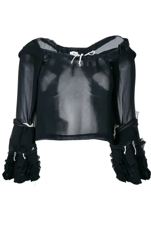 Comme des Garçons Sheer drawstring blouse