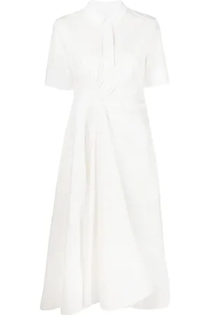 Jil Sander Ruched shirt midi dress
