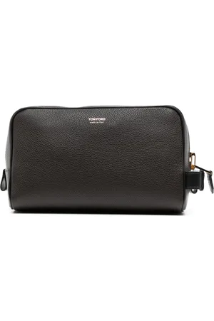 Tom Ford Logo-stamp leather toiletry case