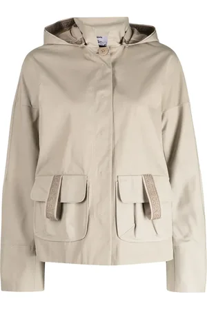 SHIATZY CHEN Logo-tape hooded bomber jacket