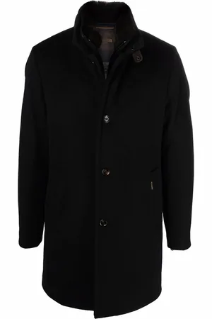 MOORER Feather-down single-breasted coat