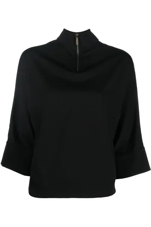 Opening Ceremony Logo-patch high-neck jersey top