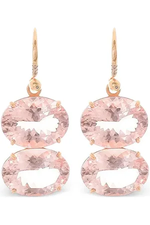 Irene Neuwirth 18kt rose gold Gemmy Gem morganite and diamond earrings